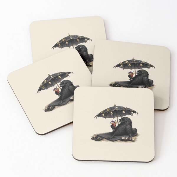 Item preview, Gothic Raven on Vacation – Beach Day Vibes designed and sold by Creep-elina.