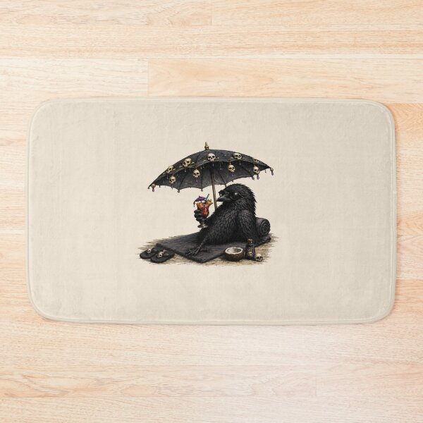 Item preview, Gothic Raven on Vacation – Beach Day Vibes designed and sold by Creep-elina.