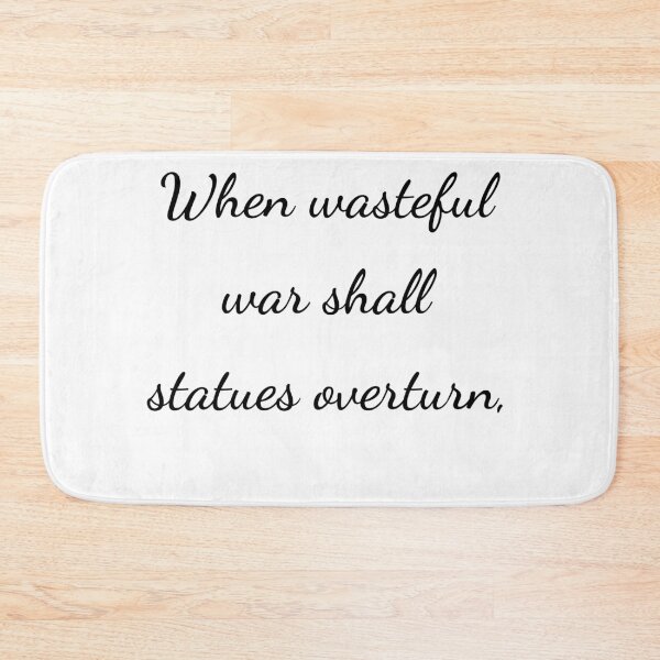 Item preview, "When wasteful war shall statues overturn," - handwriting black designed and sold by ariksworld.