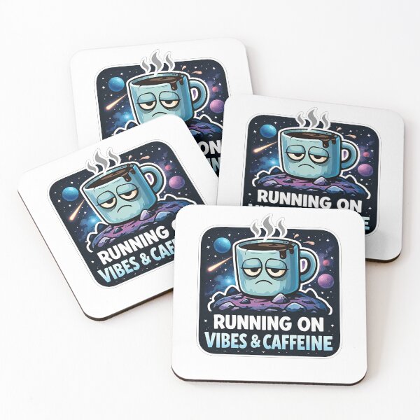 Item preview, Tired Coffee Cup Space Vibes designed and sold by Owcomm.