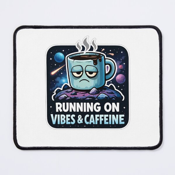 Item preview, Tired Coffee Cup Space Vibes designed and sold by Owcomm.