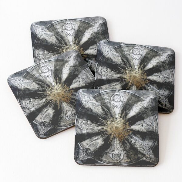 Item preview, Celtic Wheel : Sacred Geometry in Charcoal & Gold #1 designed and sold by Helios Be. Lavsh.