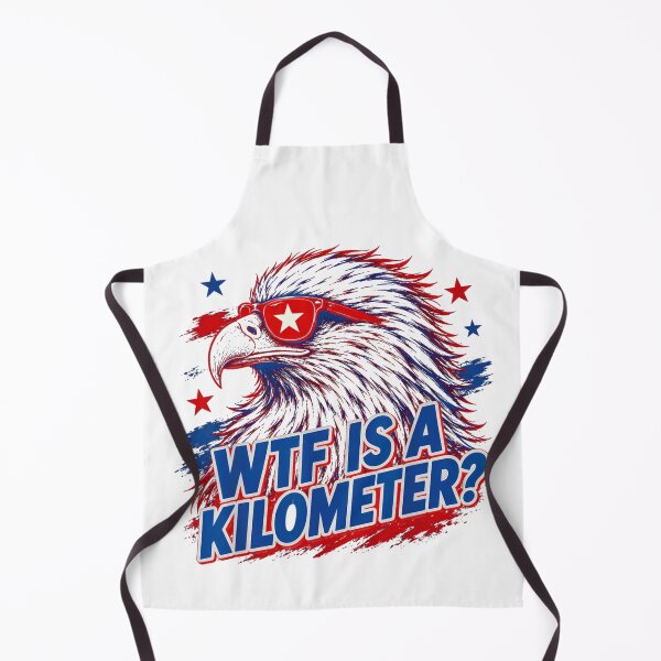 Item preview, Funny Patriotic Bald Eagle Sunglasses Meme WTF Is A Kilometer America designed and sold by Chaya Reid.