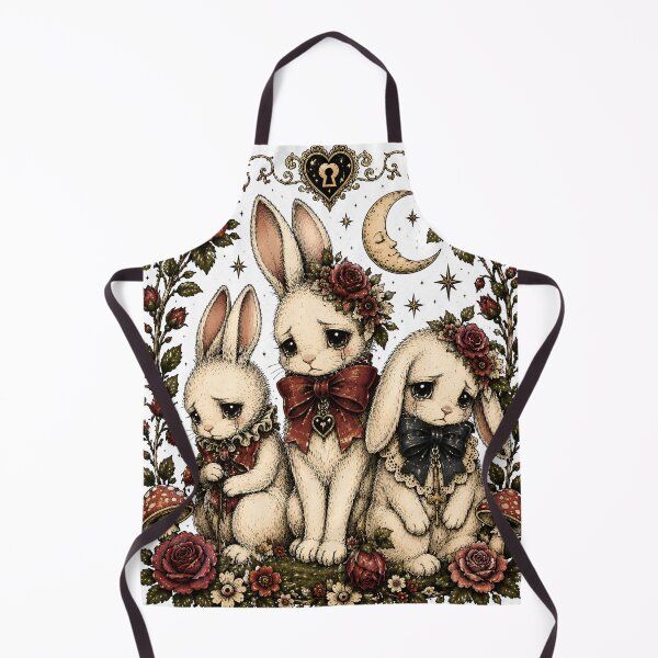 Item preview, Melancholy Bunnies designed and sold by Wild Rose Oddities.