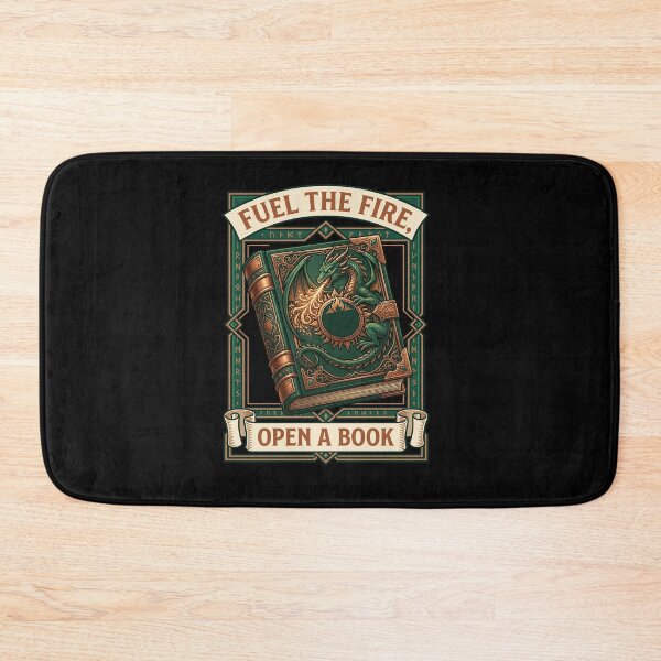 Item preview, Fuel The Fire Open A Book Fantasy Dragon Reader designed and sold by TeeARTHY.