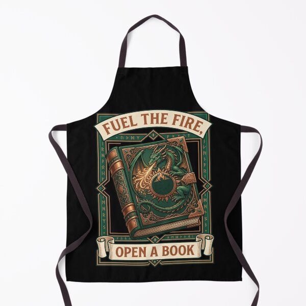 Item preview, Fuel The Fire Open A Book Fantasy Dragon Reader designed and sold by TeeARTHY.