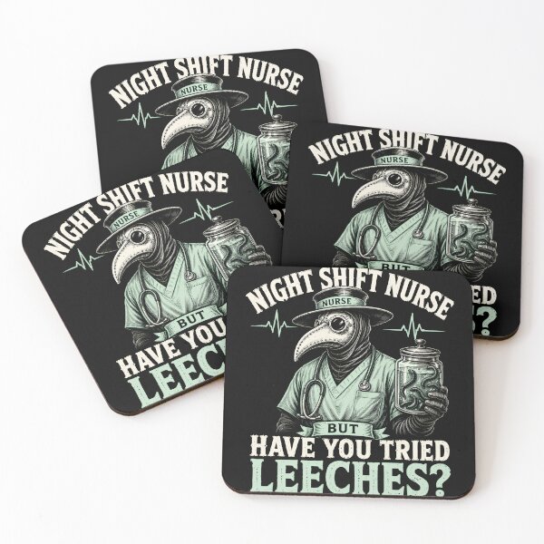 Item preview, Night Shift Nurse Leech Therapy Humor designed and sold by Victor Shadehorn.