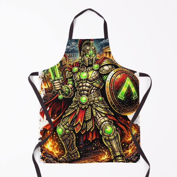 Item preview, Emerald Spartan – Cyber Warrior of the Last Stand designed and sold by onlin3boutiqu3.
