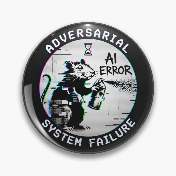 Item preview, Adversarial AI Glitch Rat - Cyberpunk System Failure designed and sold by DanniJordan.