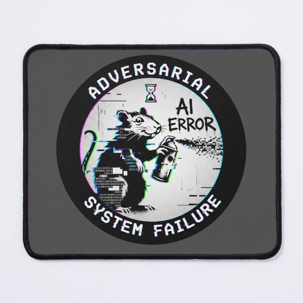 Item preview, Adversarial AI Glitch Rat - Cyberpunk System Failure designed and sold by DanniJordan.