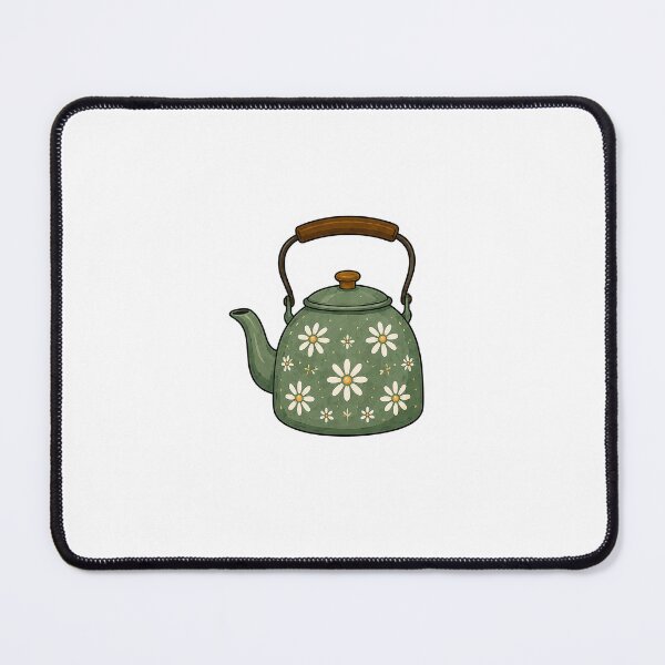 Item preview, Vintage Floral Teapot Sticker | Cozy Cottagecore Kitchen Illustration designed and sold by PopStickerLab22.