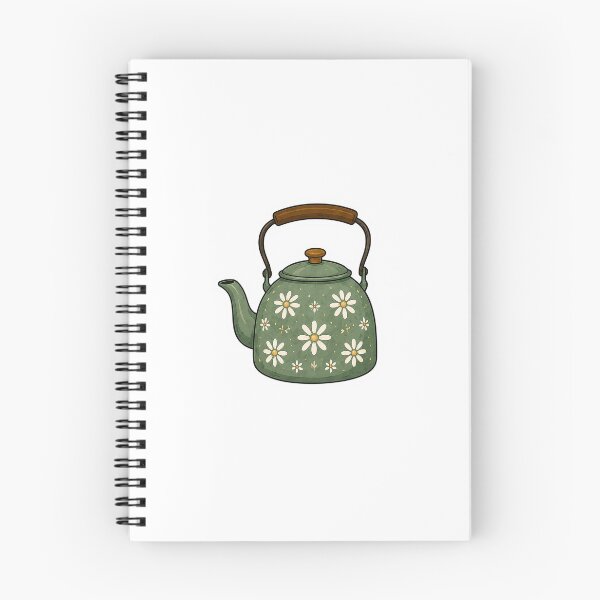 Item preview, Vintage Floral Teapot Sticker | Cozy Cottagecore Kitchen Illustration designed and sold by PopStickerLab22.
