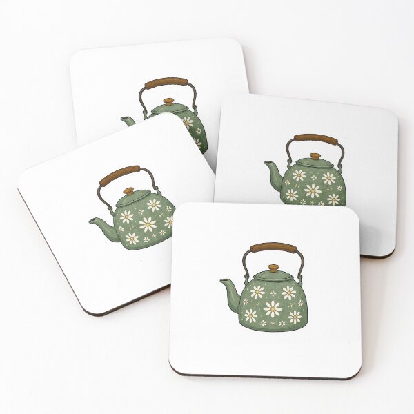 Item preview, Vintage Floral Teapot Sticker | Cozy Cottagecore Kitchen Illustration designed and sold by PopStickerLab22.