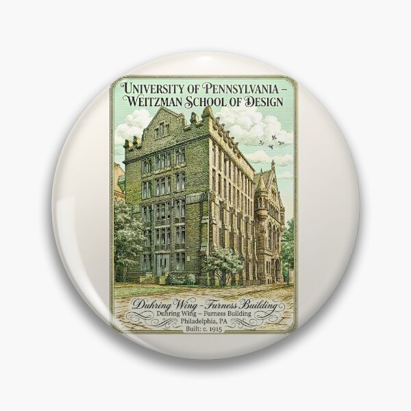 Item preview, Vintage Architectural Engraving University of Pennsylvania Design designed and sold by EvergreenPark - Tee Studio.