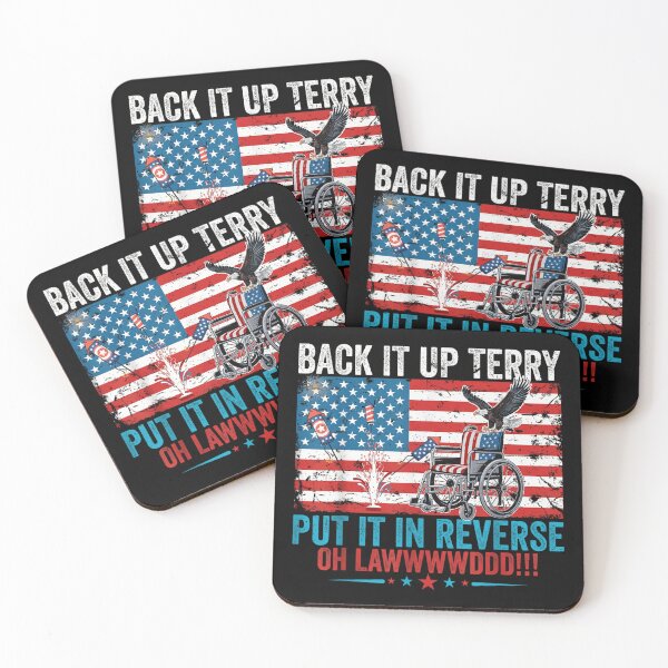 Item preview, Back It Up Terry Put It In Reverse Fireworks American Flag Meme designed and sold by Phil Ben.