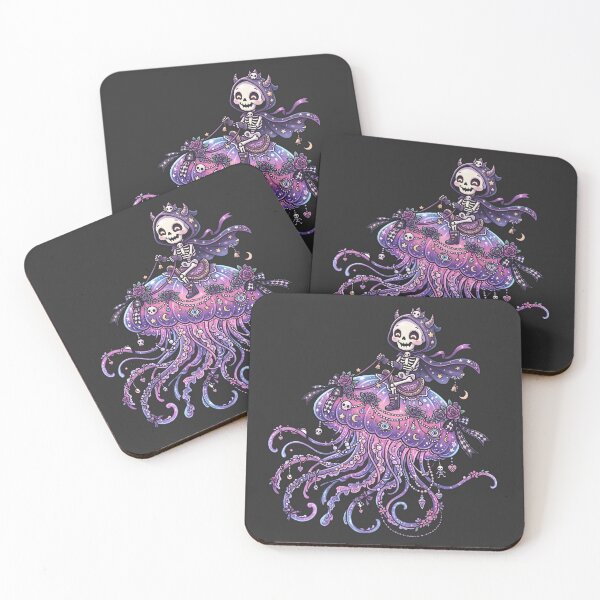 Item preview, Skeleton Riding Giant Magical Bioluminescent Jellyfish Paste designed and sold by MisteryDesigner.