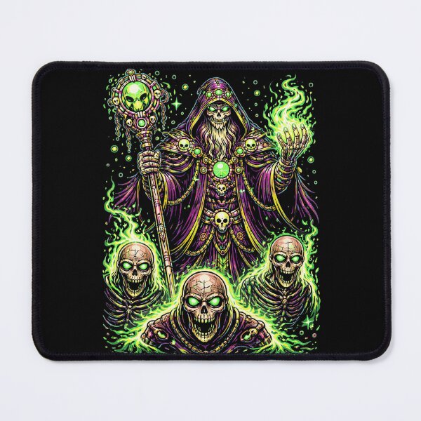 Item preview, Neon Necromancer – Lord of the Emerald Undead designed and sold by onlin3boutiqu3.