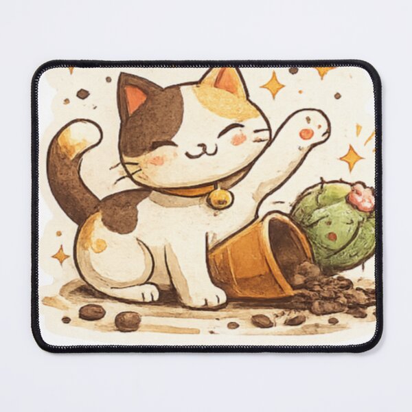 Item preview, Cute Independent Cat Cartoon Illustration designed and sold by Noorfashion 01.