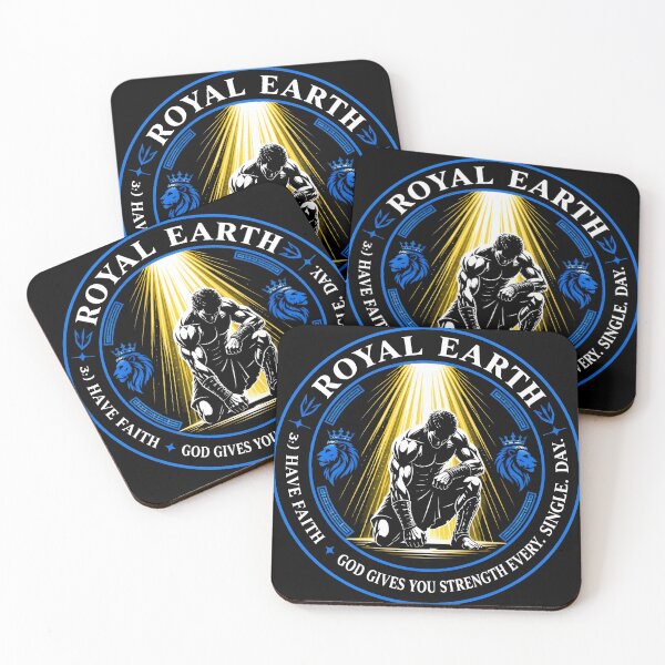 Item preview, Royal Earth Blue Gold Lions Royal Emblem designed and sold by RoyalEarthstore.