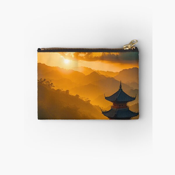 Item preview, Serene Vietnam: Sun Rays & Misty Peaks designed and sold by ZenGrooves.