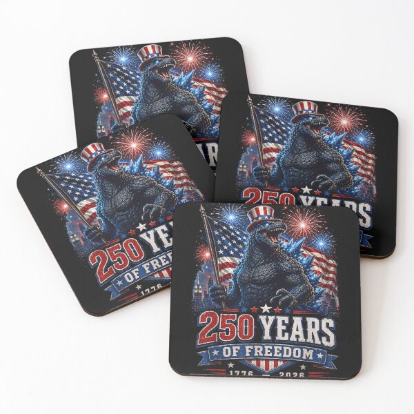 Item preview, Godzilla 250 Years Of Freedom 1776 To 2026 Patriotic Monster Fireworks designed and sold by Phil Ben.