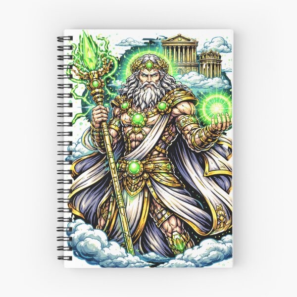 Item preview, Emerald Thunder – Cyber Zeus, Lord of the Storm designed and sold by onlin3boutiqu3.