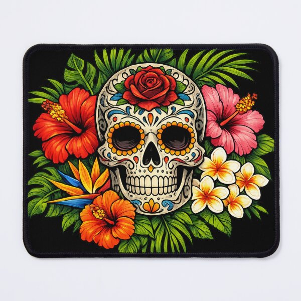 Item preview, Tropical Sugar Skull Bloom designed and sold by Dreamy fantasy design.