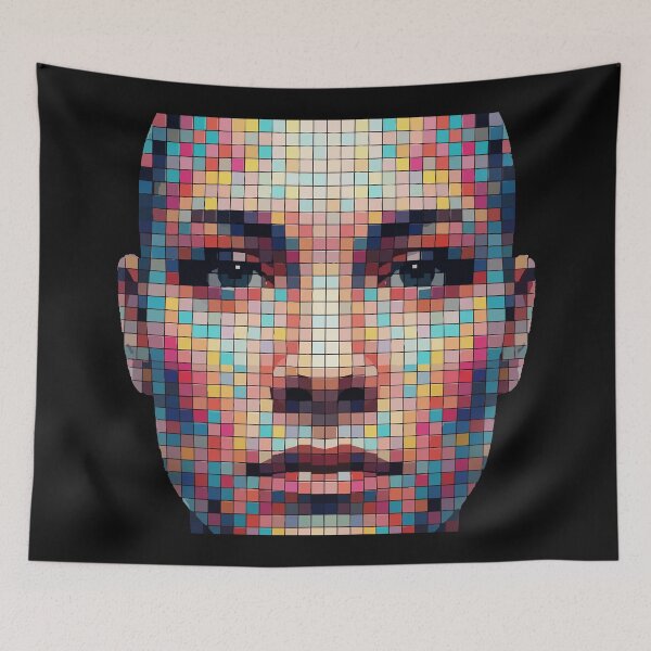 Item preview, GAN Glitch Face | Generative Adversarial Network Art designed and sold by Uglyandcute.