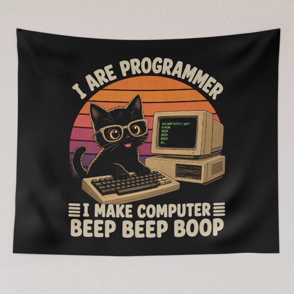Item preview, I Are Programmer Cat Computer Humor designed and sold by Victor Shadehorn.