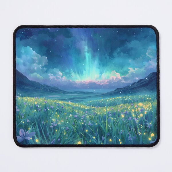 Item preview, Dream Meadow Watercolor Fantasy Alien Landscape designed and sold by Luminous Wilds.