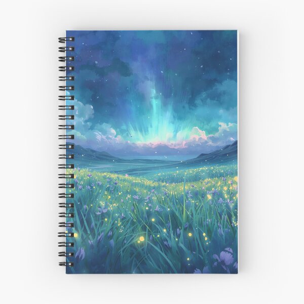 Item preview, Dream Meadow Watercolor Fantasy Alien Landscape designed and sold by Luminous Wilds.