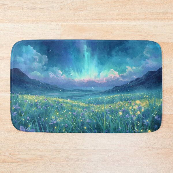 Item preview, Dream Meadow Watercolor Fantasy Alien Landscape designed and sold by Luminous Wilds.