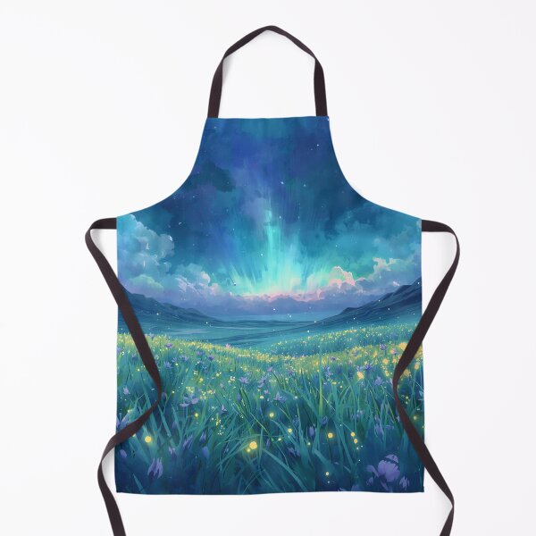 Item preview, Dream Meadow Watercolor Fantasy Alien Landscape designed and sold by Luminous Wilds.