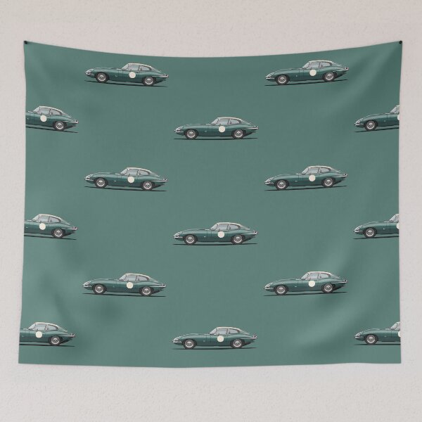 Item preview, Jaguar E-Type Classic Poster – British Vintage Car Gift designed and sold by Motorline44.