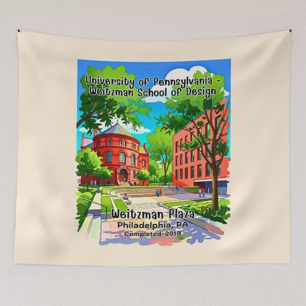 Item preview, University of Pennsylvania Weitzman School of Design Architectural Watercolor designed and sold by EvergreenPark - Tee Studio.