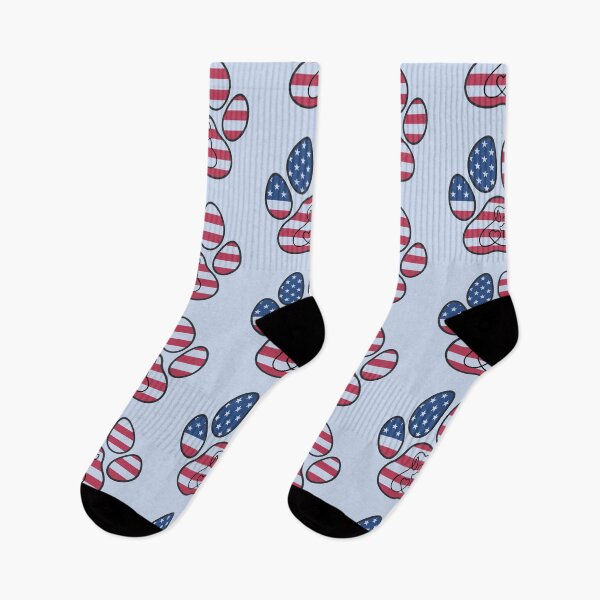 Item preview, Dog, cat and heart inside patriotic paw print  designed and sold by Doodles Down South.