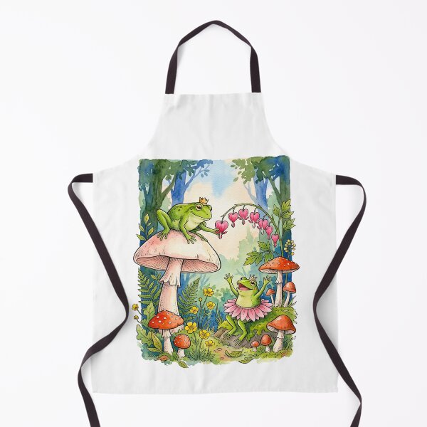 Item preview, Whimsical Frogs In Mushroom Forest Cottagecore designed and sold by TeeARTHY.