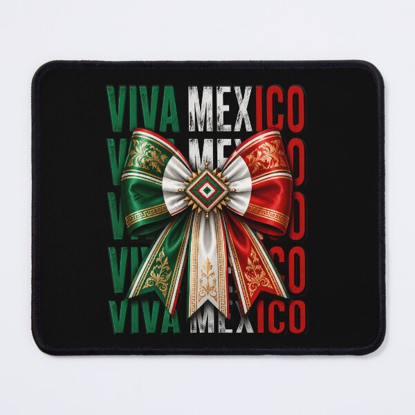 Item preview, Viva Mexico Independence Day Mexican Flag Bow designed and sold by OlakunleOloroz.