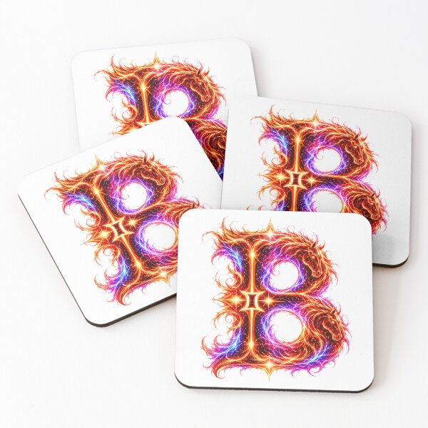 Artikelvorschau, Emberhoof Horse-Gemini Flame Letter B entworfen und verkauft von BlissBlvdShop.