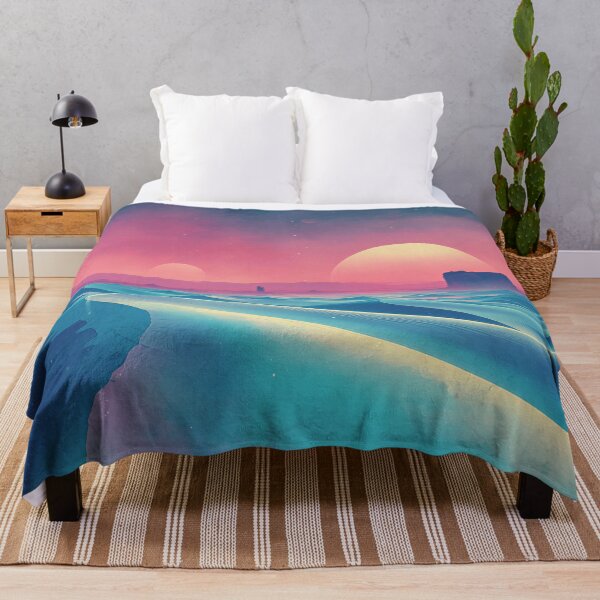 Item preview, Celestial Light Dunes Watercolor Alien Desert designed and sold by Luminous Wilds.