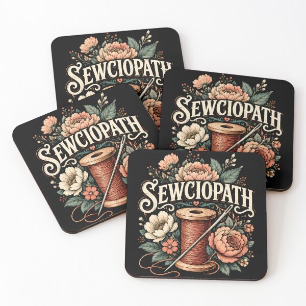 Item preview, Sewciopath Floral Sewing Humor designed and sold by Victor Shadehorn.
