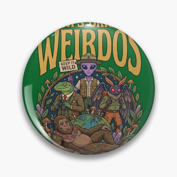 Item preview, Earth's Original Weirdos Cryptid Bigfoot Alien designed and sold by TeeARTHY.