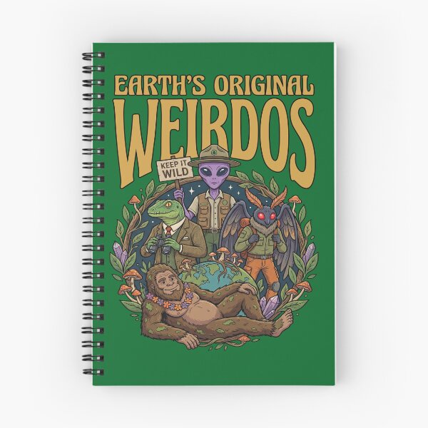 Item preview, Earth's Original Weirdos Cryptid Bigfoot Alien designed and sold by TeeARTHY.