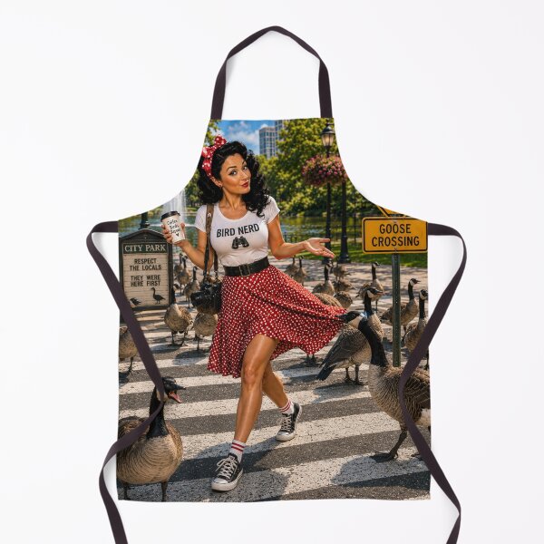 Item preview, Bird Nerd Pin-Up: Goose Crossing designed and sold by Kimberly Palmer.