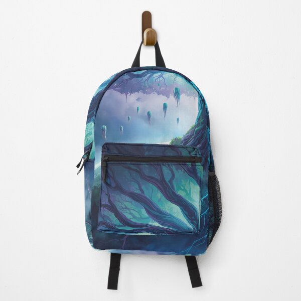 Item preview, Tree of Life Watercolor Alien Planet Core Landscape designed and sold by Luminous Wilds.