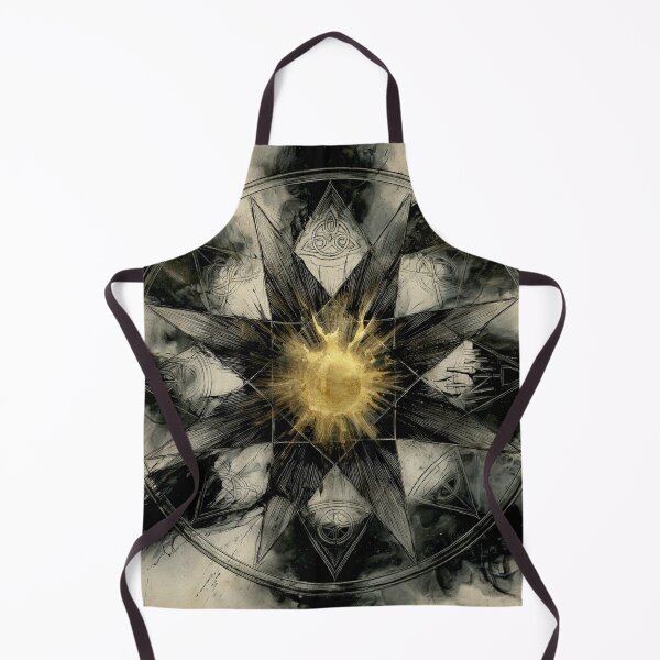 Item preview, Celtic Wheel : Sacred Geometry in Charcoal & Gold #5 designed and sold by Helios Be. Lavsh.