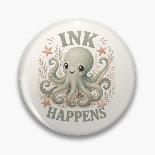 Item preview, Ink Happens Cute Oceancore Octopus designed and sold by Weirdwildco69.