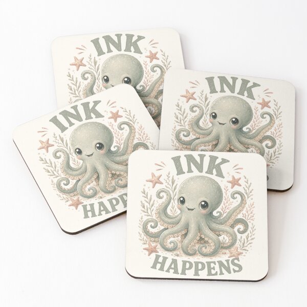 Item preview, Ink Happens Cute Oceancore Octopus designed and sold by Weirdwildco69.