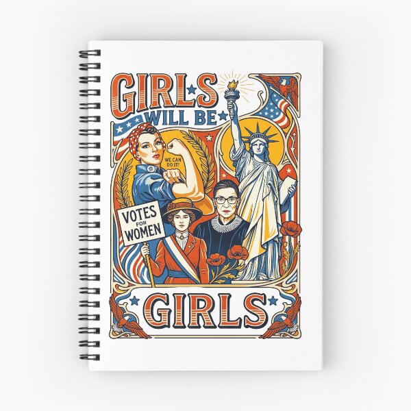 Item preview, Girls Will Be Girls Feminist History Icons designed and sold by TeeARTHY.