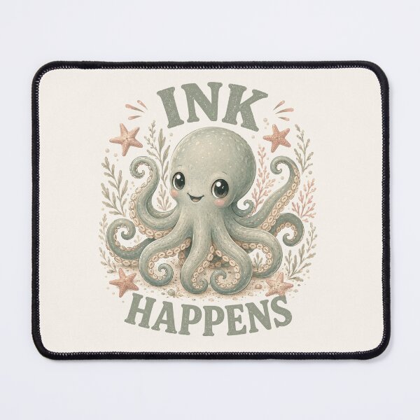 Item preview, Ink Happens Cute Oceancore Octopus designed and sold by Weirdwildco69.